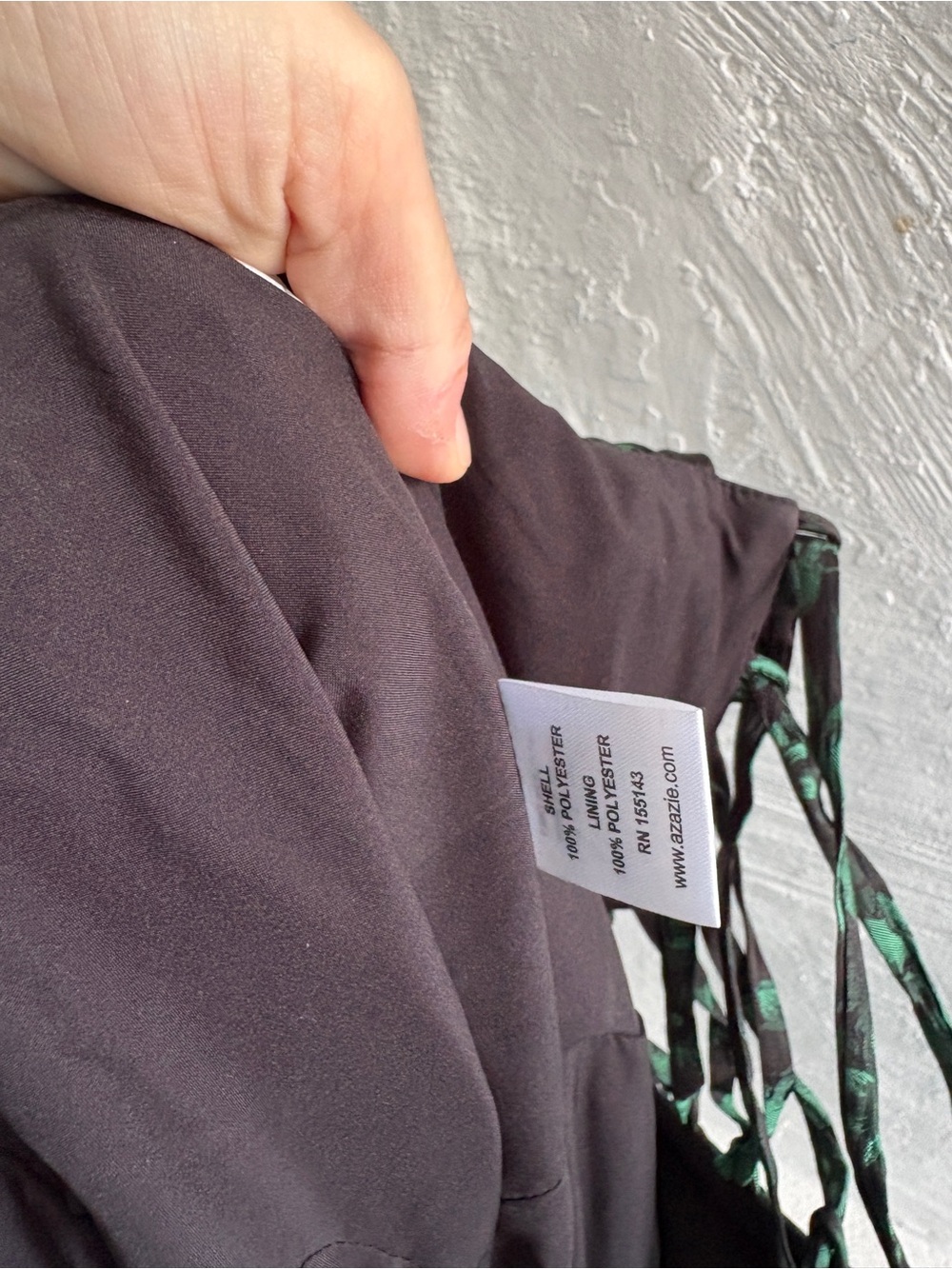Azazie Atelier Runa Emerald Black Maxi Dress - Picture 10 of 11